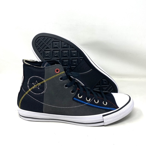 Converse Ctas High Top Shoes Storm Black Men’s Size Suede Sneakers Skate 173106C - Picture 7 of 9